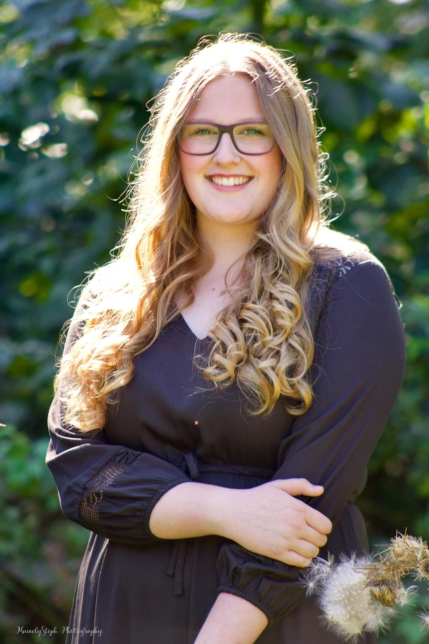 Senior portrait in golden light